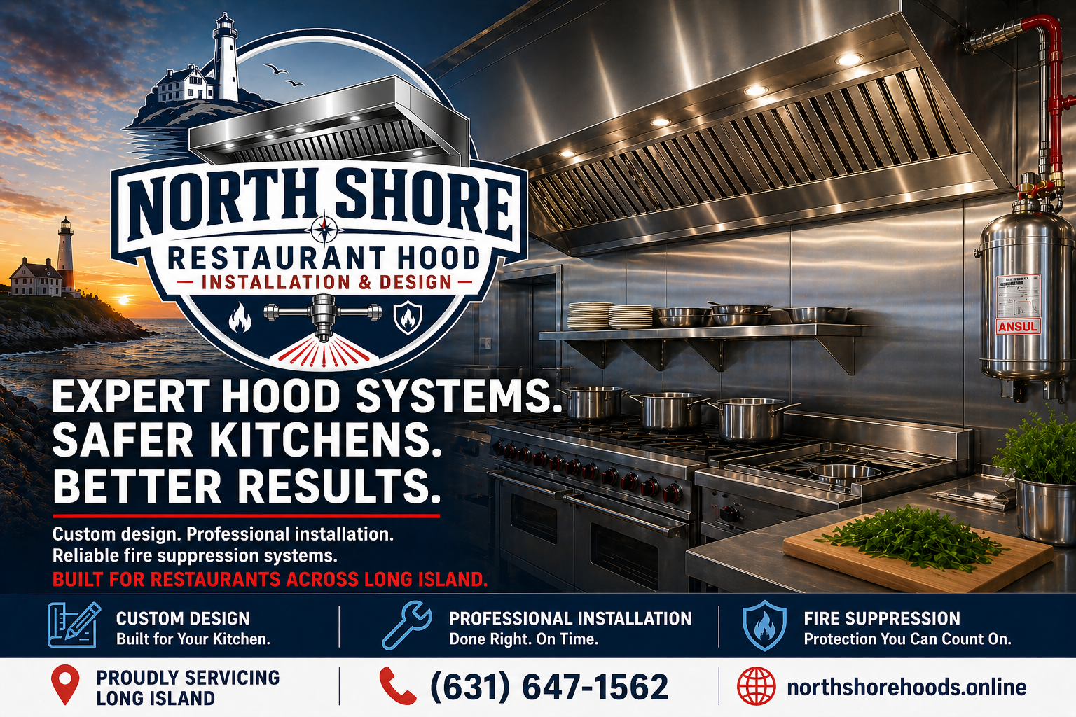 North Shore Restaurant Hood Installation & Design - Expert Hood Systems, Safer Kitchens, Better Results